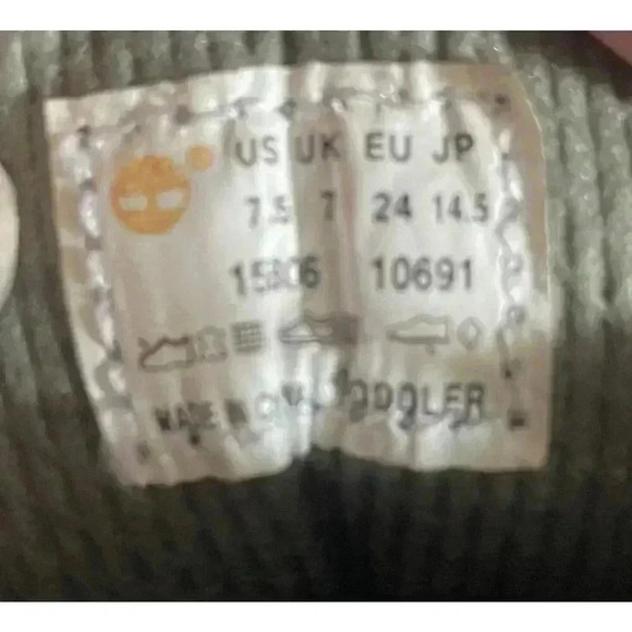 Timberland Black Leather Field Boots 15806 Hiking Outdoor Toddler Boy SZ 7.5 EUC - Picture 8 of 8